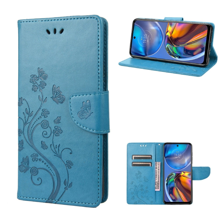 Butterfly Flower Pattern Horizontal Flip Leather Phone Case with Card Slot & Holder, For Motorola Moto E32, For Samsung Galaxy A03, For Samsung Galaxy Xcover6 Pro