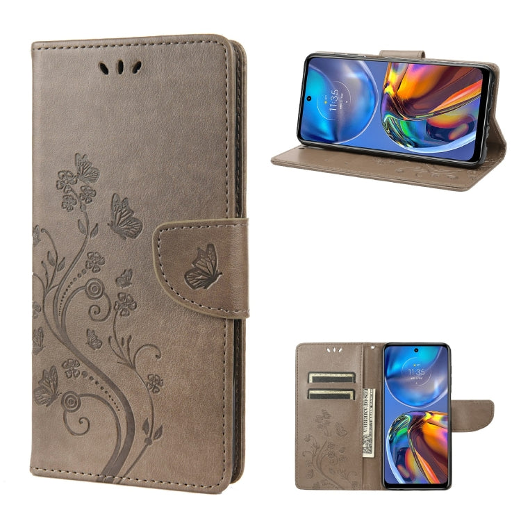 Butterfly Flower Pattern Horizontal Flip Leather Phone Case with Card Slot & Holder, For Motorola Moto E32, For Samsung Galaxy A03, For Samsung Galaxy Xcover6 Pro