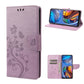 Butterfly Flower Pattern Horizontal Flip Leather Phone Case with Card Slot & Holder, For Motorola Moto E32, For Samsung Galaxy A03, For Samsung Galaxy Xcover6 Pro