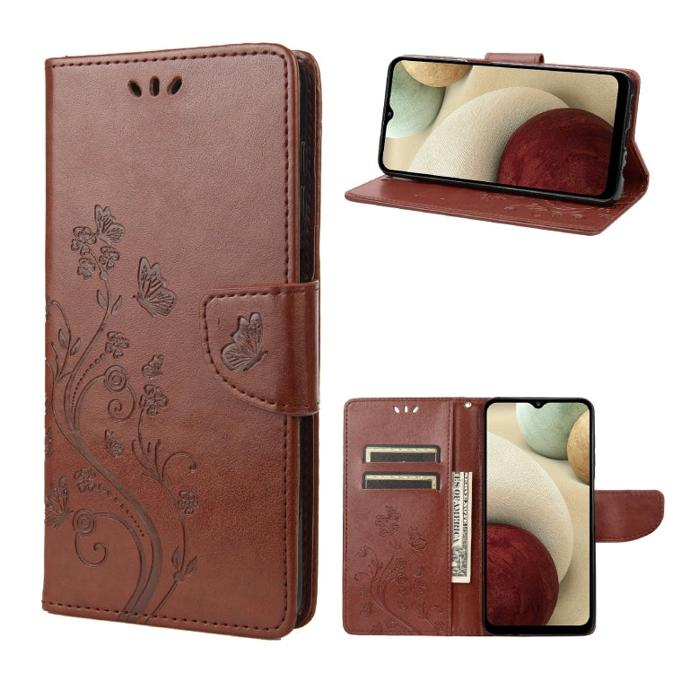 Butterfly Flower Pattern Horizontal Flip Leather Phone Case with Card Slot & Holder, For Motorola Moto E32, For Samsung Galaxy A03, For Samsung Galaxy Xcover6 Pro