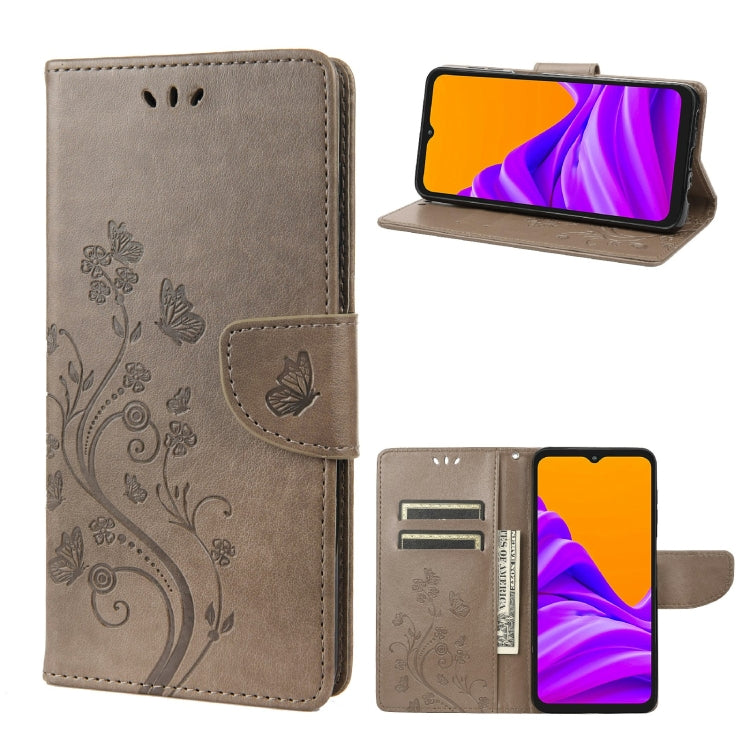 Butterfly Flower Pattern Horizontal Flip Leather Phone Case with Card Slot & Holder, For Motorola Moto E32, For Samsung Galaxy A03, For Samsung Galaxy Xcover6 Pro