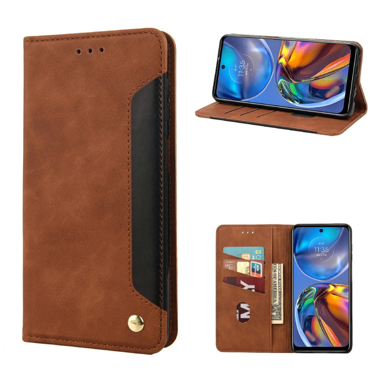 Skin Feel Splicing Leather Phone Case, For Motorola Moto E32, For Samsung Galaxy A03, For Samsung Galaxy Xcover6 Pro