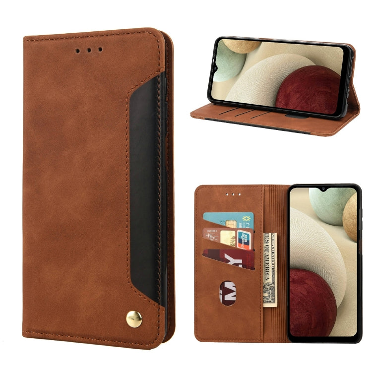 Skin Feel Splicing Leather Phone Case, For Motorola Moto E32, For Samsung Galaxy A03, For Samsung Galaxy Xcover6 Pro