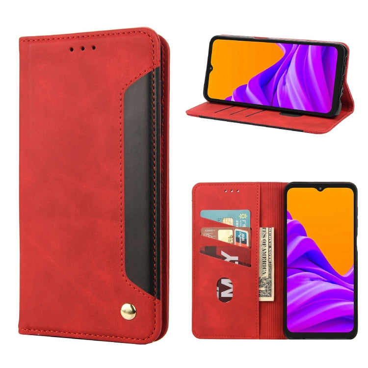 Skin Feel Splicing Leather Phone Case, For Motorola Moto E32, For Samsung Galaxy A03, For Samsung Galaxy Xcover6 Pro