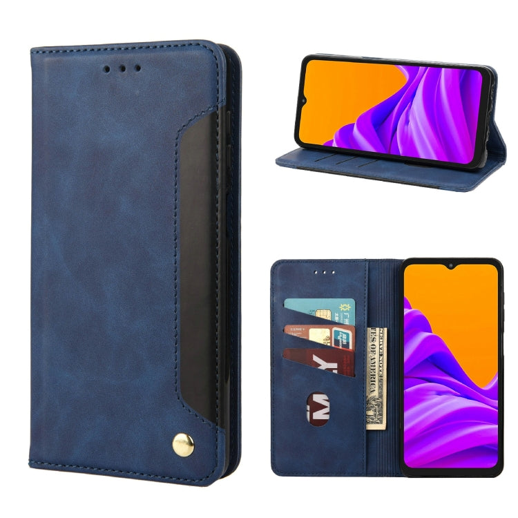 Skin Feel Splicing Leather Phone Case, For Motorola Moto E32, For Samsung Galaxy A03, For Samsung Galaxy Xcover6 Pro