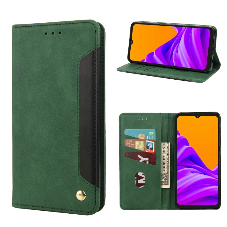 Skin Feel Splicing Leather Phone Case, For Motorola Moto E32, For Samsung Galaxy A03, For Samsung Galaxy Xcover6 Pro