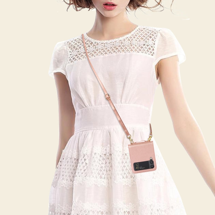 Stitching Color Fold Leather Phone Case with Card Slot, For Samsung Galaxy Z Flip4, For Samsung Galaxy Z Flip3 5G