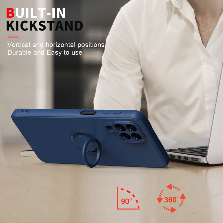 Ring Kickstand Silicone Phone Case, For Honor X8, For Samsung Galaxy M53 5G, For Samsung Galaxy Note20 Ultra, For Xiaomi Poco F4 GT