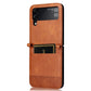 Vintage Texture Folding Leather Phone Case, For Samsung Galaxy Z Filp4 5G