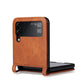 Vintage Texture Folding Leather Phone Case, For Samsung Galaxy Z Filp4 5G