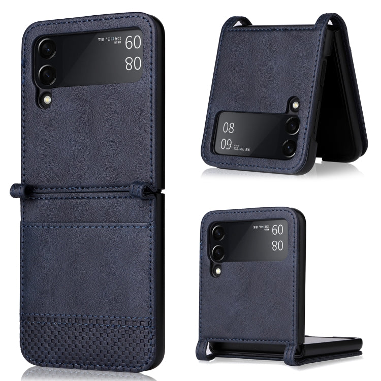 Vintage Texture Folding Leather Phone Case, For Samsung Galaxy Z Filp4 5G