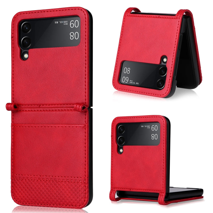 Vintage Texture Folding Leather Phone Case, For Samsung Galaxy Z Filp4 5G