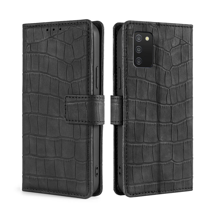 Skin Feel Crocodile Magnetic Clasp Leather Phone Case