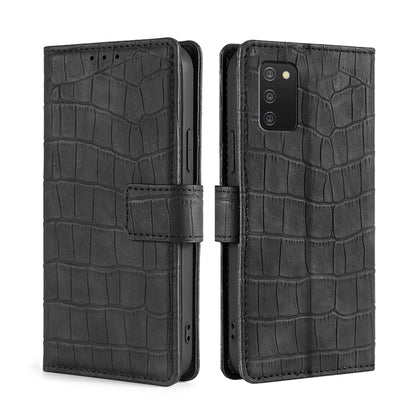 Skin Feel Crocodile Magnetic Clasp Leather Phone Case