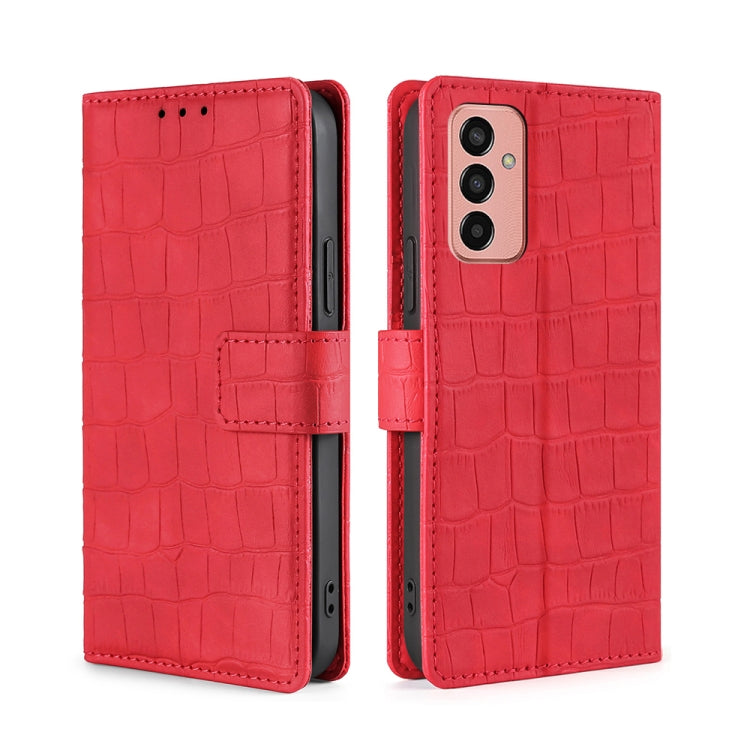 Skin Feel Crocodile Magnetic Clasp Leather Phone Case