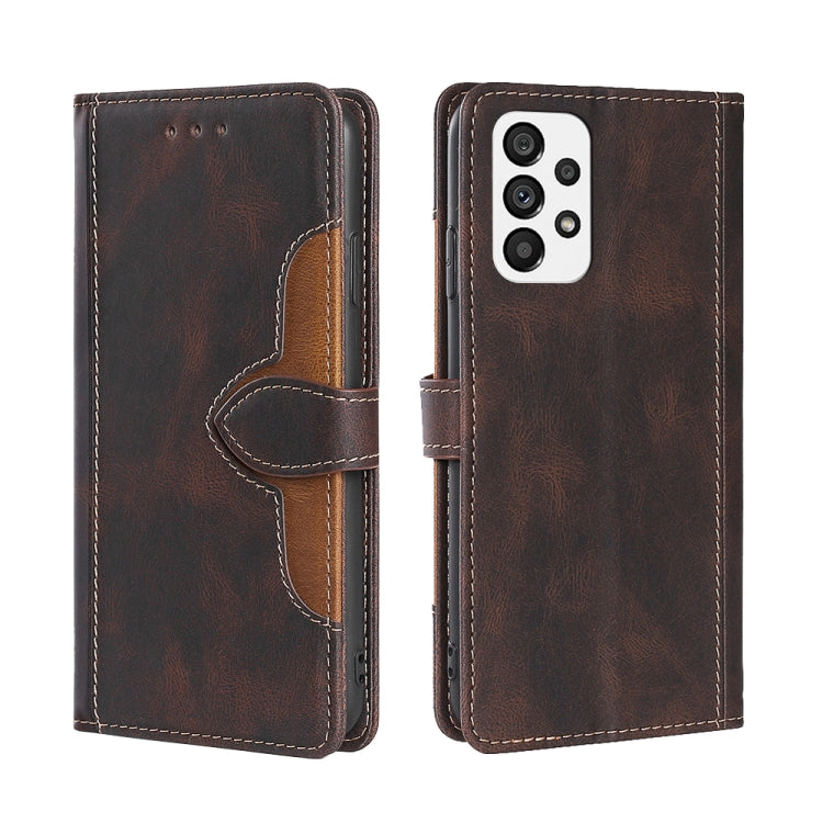 Skin Feel Magnetic Buckle Leather Phone Case, For Huawei nova 10, For Huawei nova 10 Pro, For Nokia C100, For Nokia C200, For Samsung Galaxy A73 5G, For Xiaomi 12S Ultra, For Xiaomi Poco C40
