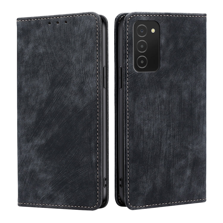 RFID Anti-theft Brush Magnetic Leather Phone Case