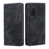 RFID Anti-theft Brush Magnetic Leather Phone Case