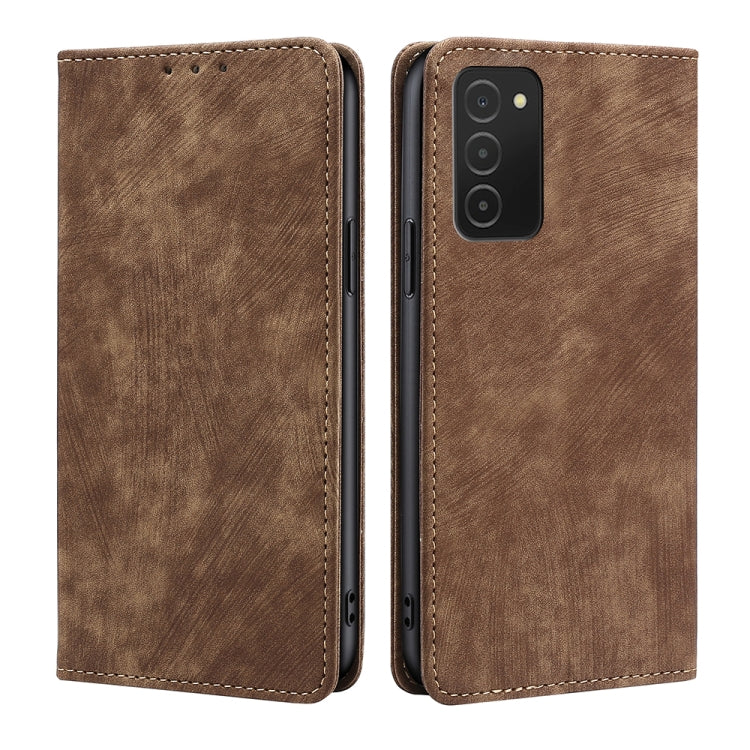 RFID Anti-theft Brush Magnetic Leather Phone Case