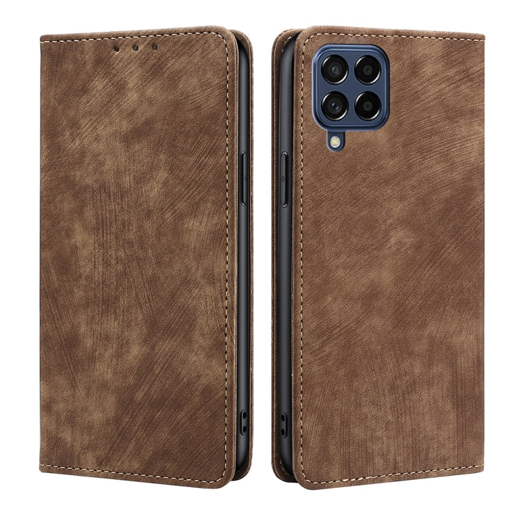 RFID Anti-theft Brush Magnetic Leather Phone Case