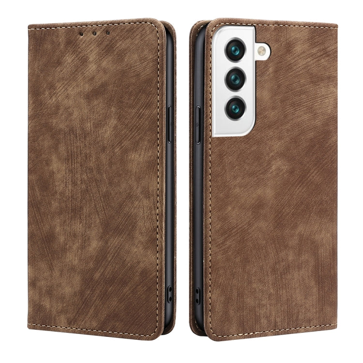 RFID Anti-theft Brush Magnetic Leather Phone Case
