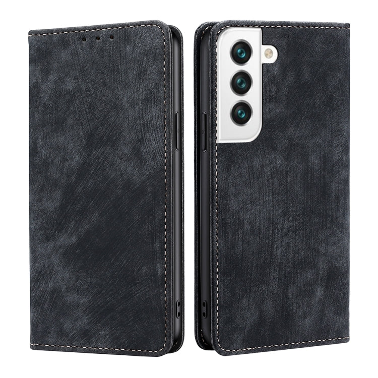 RFID Anti-theft Brush Magnetic Leather Phone Case