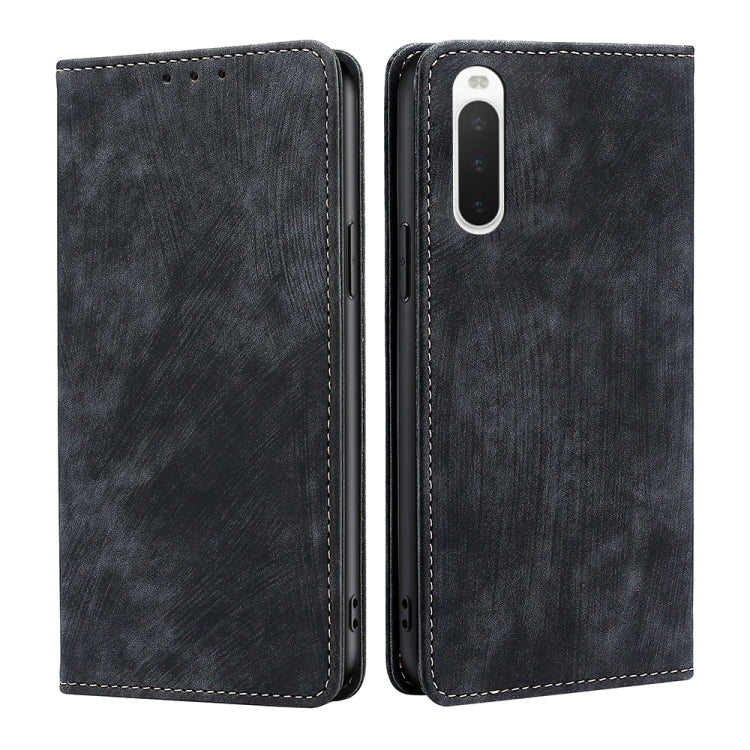 RFID Anti-theft Brush Magnetic Leather Phone Case