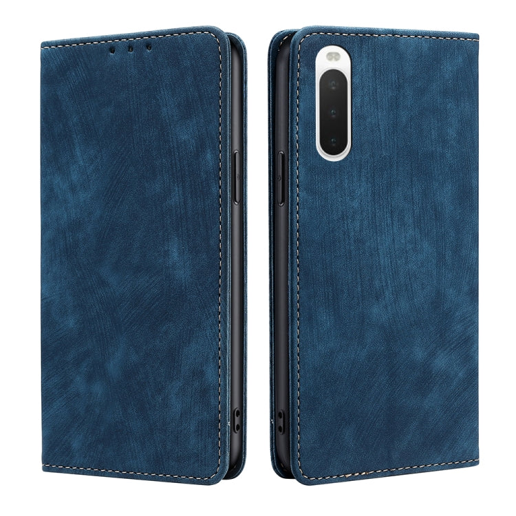 RFID Anti-theft Brush Magnetic Leather Phone Case