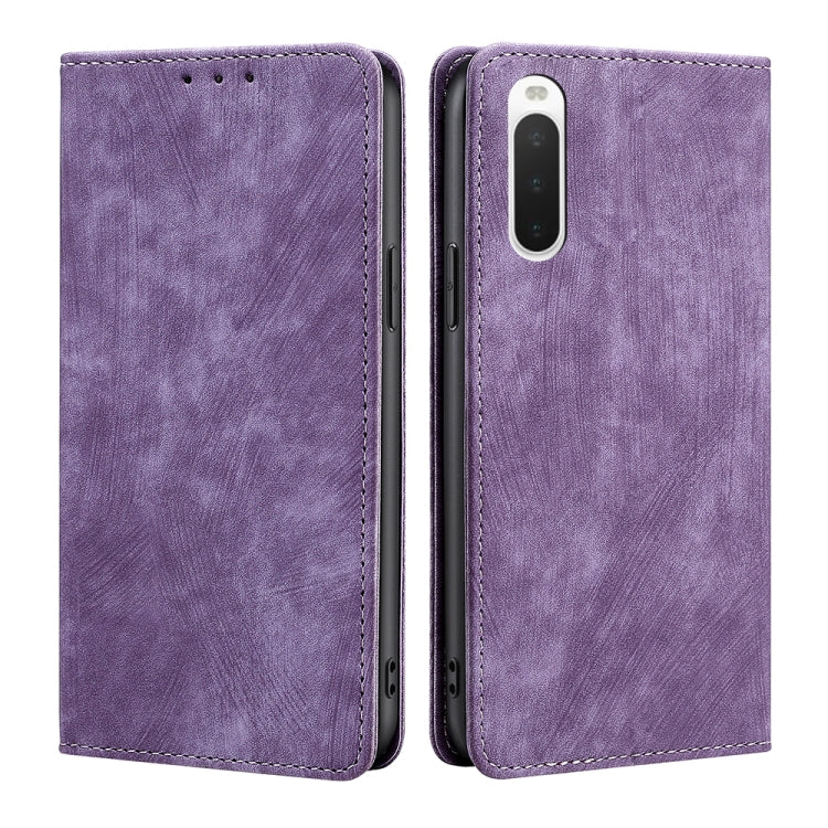 RFID Anti-theft Brush Magnetic Leather Phone Case
