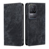 RFID Anti-theft Brush Magnetic Leather Phone Case
