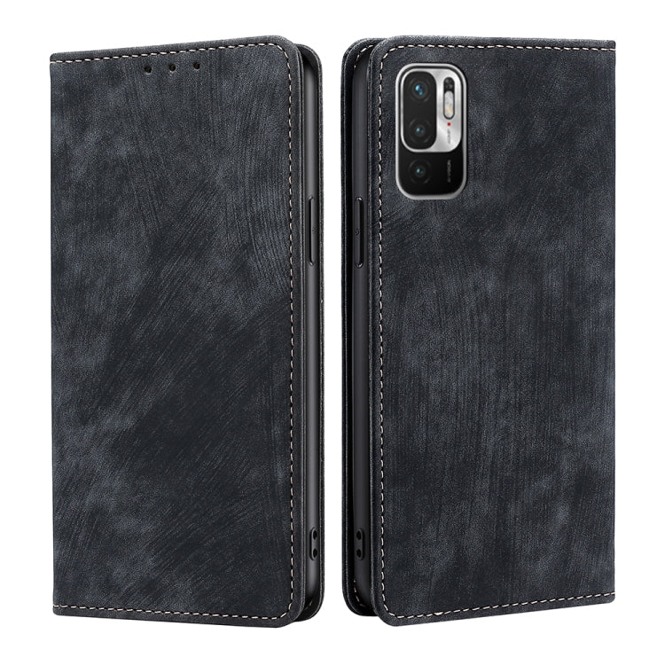 RFID Anti-theft Brush Magnetic Leather Phone Case