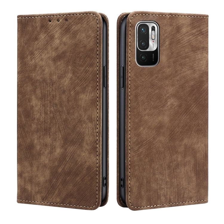 RFID Anti-theft Brush Magnetic Leather Phone Case