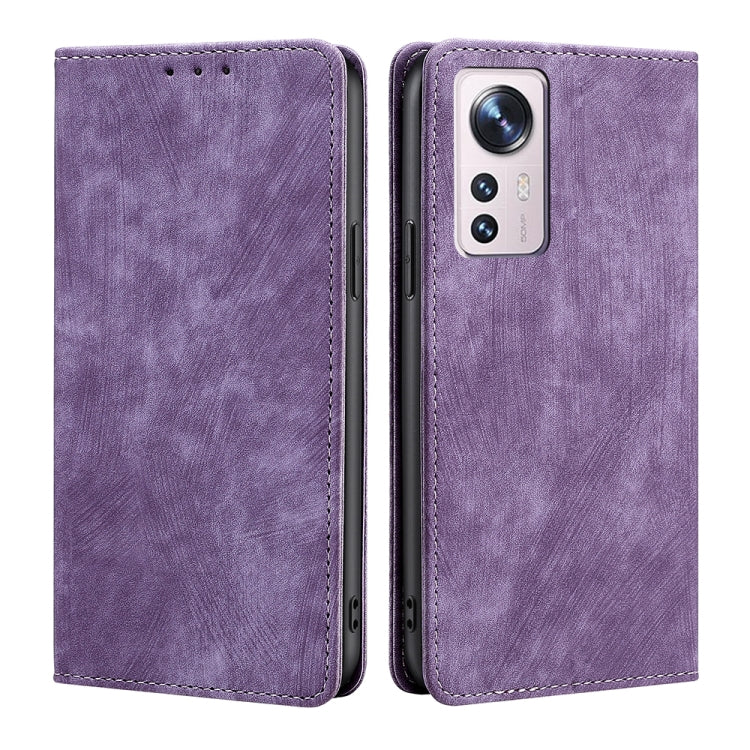 RFID Anti-theft Brush Magnetic Leather Phone Case