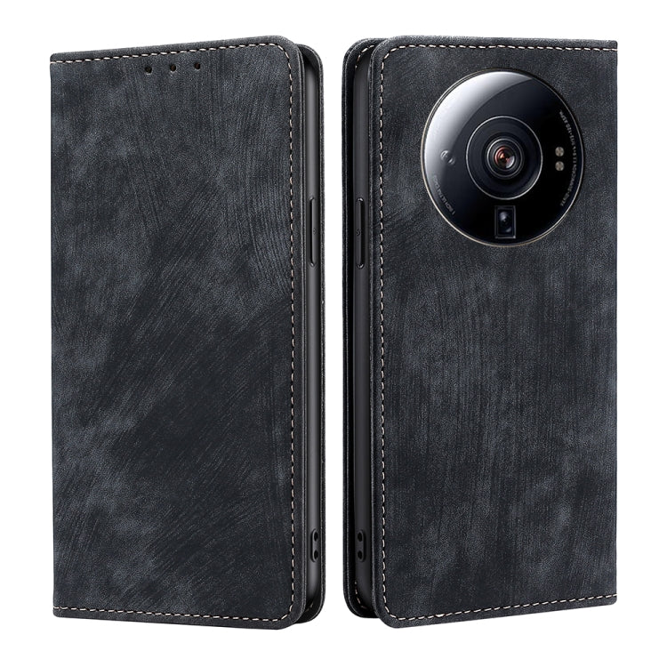 RFID Anti-theft Brush Magnetic Leather Phone Case