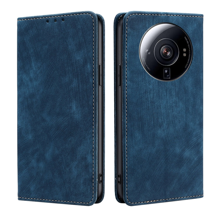 RFID Anti-theft Brush Magnetic Leather Phone Case