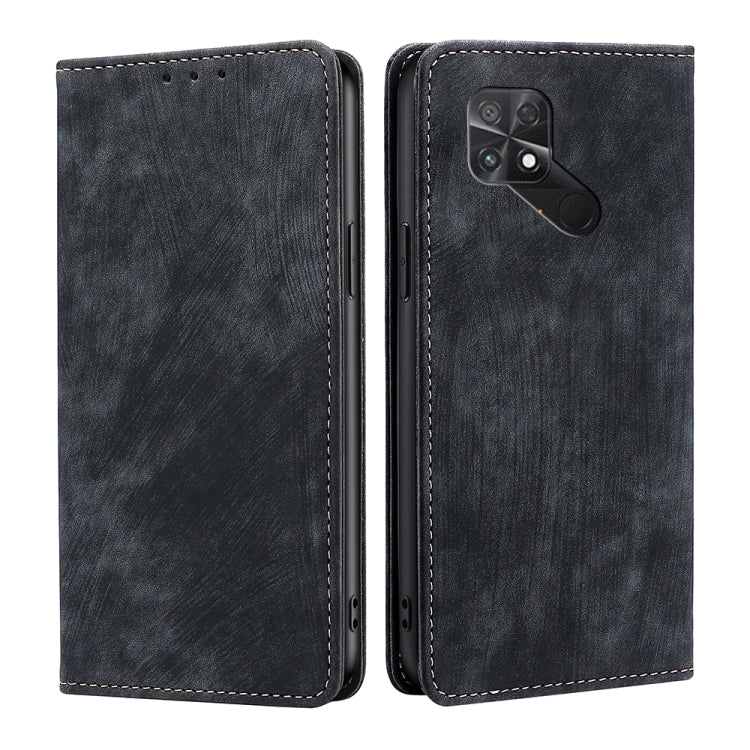 RFID Anti-theft Brush Magnetic Leather Phone Case