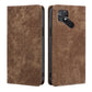 RFID Anti-theft Brush Magnetic Leather Phone Case