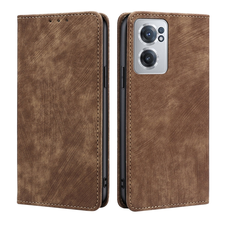 RFID Anti-theft Brush Magnetic Leather Phone Case