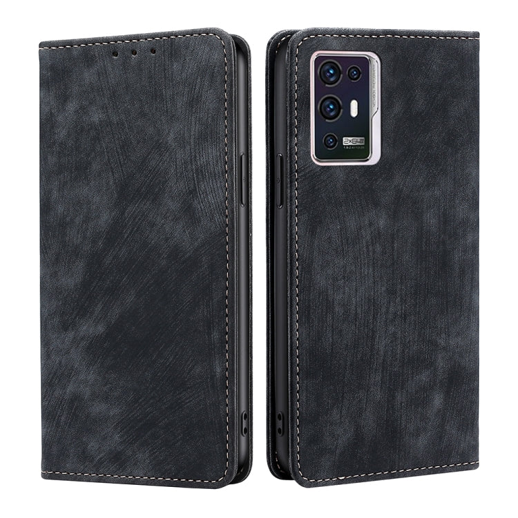 RFID Anti-theft Brush Magnetic Leather Phone Case