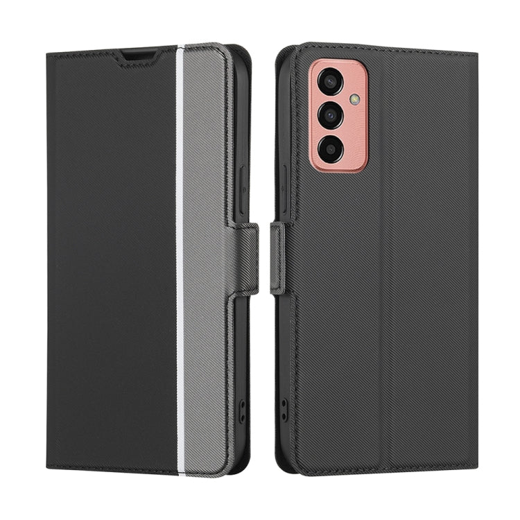 Twill Texture Side Button Leather Phone Case