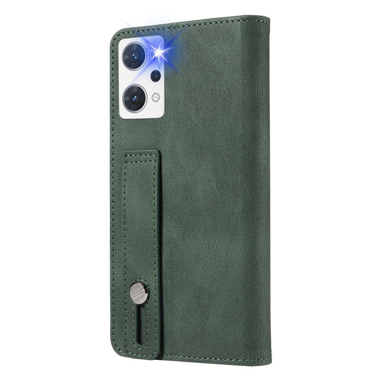 Wristband Magnetic Leather Phone Case, For OPPO Reno7 A, For Samsung Galaxy A33, For Samsung Galaxy S21 5G, For Samsung Galaxy S21 FE 5G, For Samsung Galaxy S21+ 5G, For Samsung Galaxy S21 Ultra 5G, For Samsung Galaxy S22 5G, For Samsung Galaxy S22+ 5G