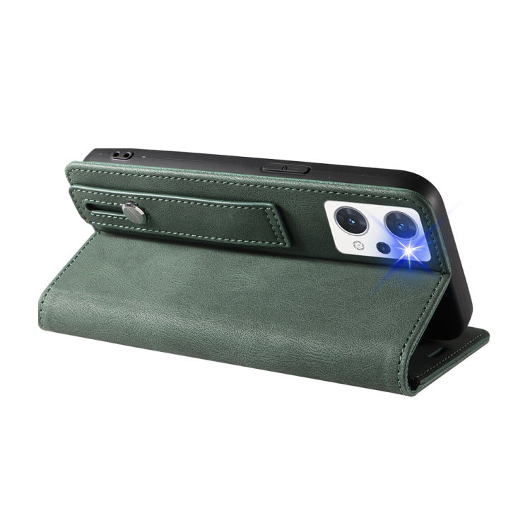 Wristband Magnetic Leather Phone Case, For OPPO Reno7 A, For Samsung Galaxy A33, For Samsung Galaxy S21 5G, For Samsung Galaxy S21 FE 5G, For Samsung Galaxy S21+ 5G, For Samsung Galaxy S21 Ultra 5G, For Samsung Galaxy S22 5G, For Samsung Galaxy S22+ 5G