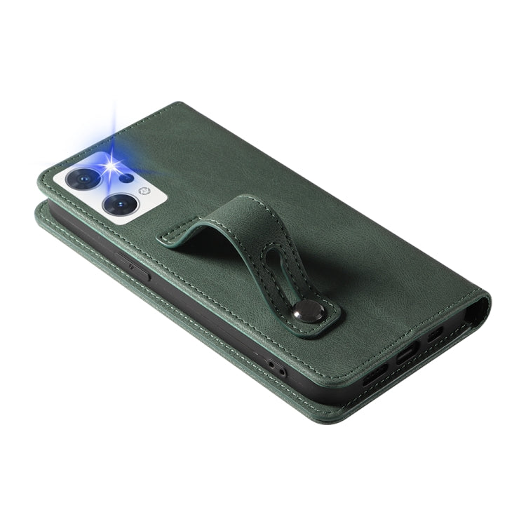 Wristband Magnetic Leather Phone Case, For OPPO Reno7 A, For Samsung Galaxy A33, For Samsung Galaxy S21 5G, For Samsung Galaxy S21 FE 5G, For Samsung Galaxy S21+ 5G, For Samsung Galaxy S21 Ultra 5G, For Samsung Galaxy S22 5G, For Samsung Galaxy S22+ 5G