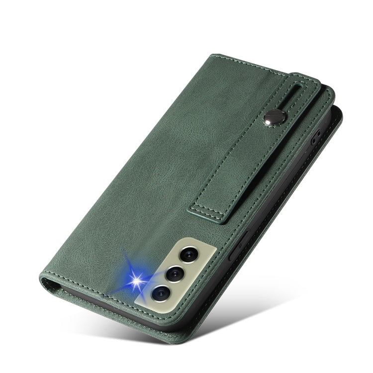 Wristband Magnetic Leather Phone Case, For OPPO Reno7 A, For Samsung Galaxy A33, For Samsung Galaxy S21 5G, For Samsung Galaxy S21 FE 5G, For Samsung Galaxy S21+ 5G, For Samsung Galaxy S21 Ultra 5G, For Samsung Galaxy S22 5G, For Samsung Galaxy S22+ 5G