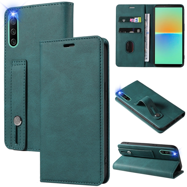 Wristband Magnetic Leather Phone Case, For Samsung Galaxy S22 Ultra 5G, For Sony Xperia 10 IV