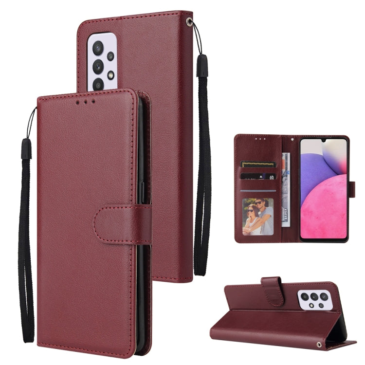 3 Card Slots Multifunctional Leather Phone Case, For Samsung Galaxy A33 5G, For Samsung Galaxy A53 5G, For Samsung Galaxy A73 5G, For Xiaomi 12 Lite, For Xiaomi 12S Ultra