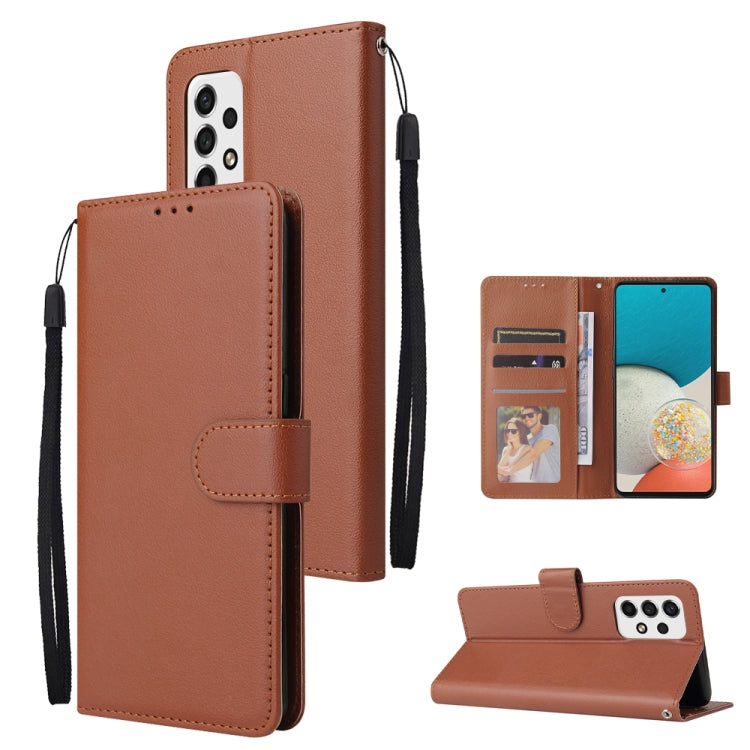 3 Card Slots Multifunctional Leather Phone Case, For Samsung Galaxy A33 5G, For Samsung Galaxy A53 5G, For Samsung Galaxy A73 5G, For Xiaomi 12 Lite, For Xiaomi 12S Ultra