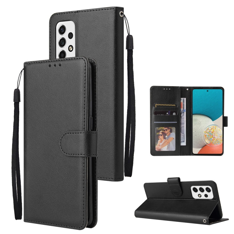 3 Card Slots Multifunctional Leather Phone Case, For Samsung Galaxy A33 5G, For Samsung Galaxy A53 5G, For Samsung Galaxy A73 5G, For Xiaomi 12 Lite, For Xiaomi 12S Ultra