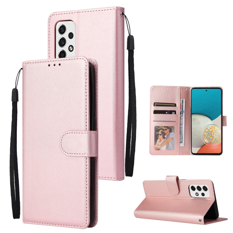 3 Card Slots Multifunctional Leather Phone Case, For Samsung Galaxy A33 5G, For Samsung Galaxy A53 5G, For Samsung Galaxy A73 5G, For Xiaomi 12 Lite, For Xiaomi 12S Ultra