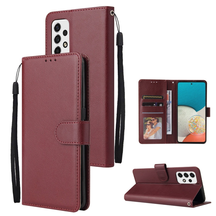 3 Card Slots Multifunctional Leather Phone Case, For Samsung Galaxy A33 5G, For Samsung Galaxy A53 5G, For Samsung Galaxy A73 5G, For Xiaomi 12 Lite, For Xiaomi 12S Ultra
